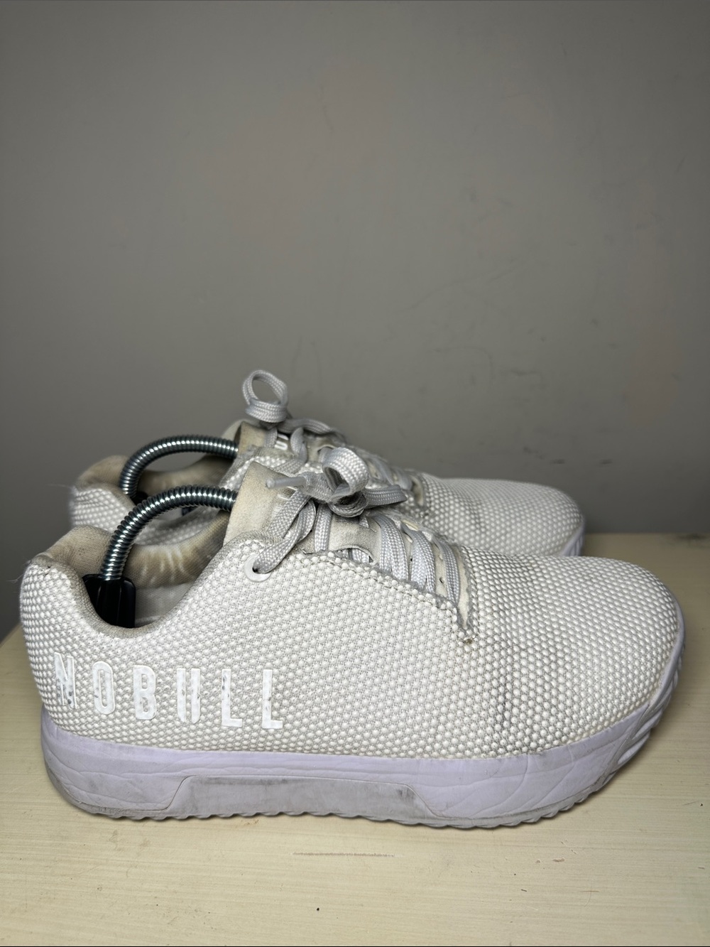 NOBULL Women's Off-White Knit Trainer Sneakers